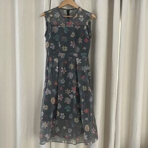 RACHEL Rachel Roy Floral Midi Dress - Black Multi